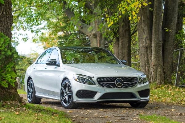 silver mercedes sedan
